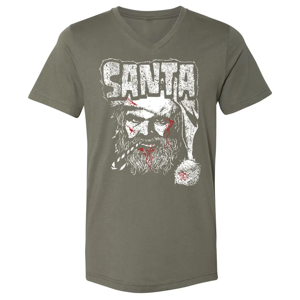 Unisex V-Neck T-Shirt - AT6QF4TE - Military Green - 10
