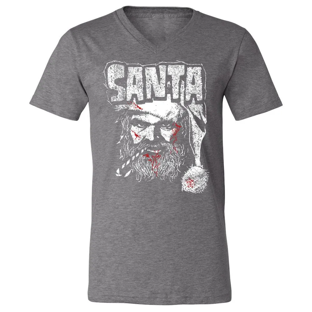 Unisex V-Neck T-Shirt - AT6QF4TE - Deep Heather - 13