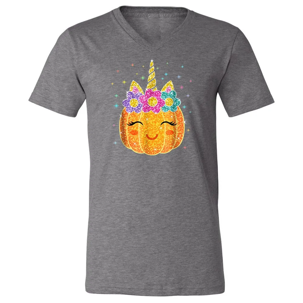 Unisex V-Neck T-Shirt - CXSYV6V6 - Deep Heather - 13