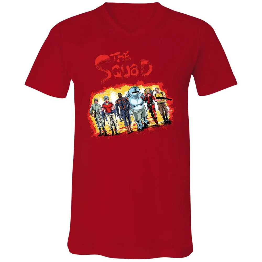 Unisex V-Neck T-Shirt - YGLSYGCN - Red - 3