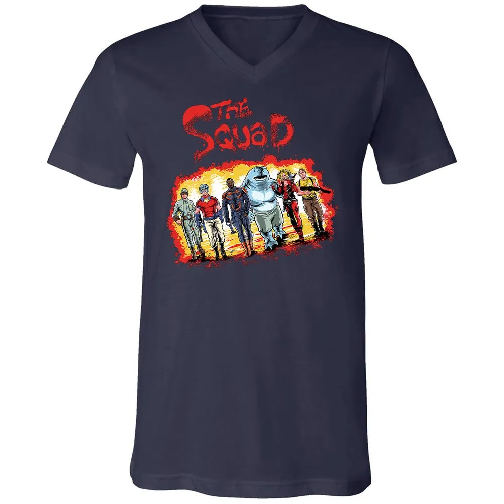Unisex V-Neck T-Shirt - YGLSYGCN - Navy - 2