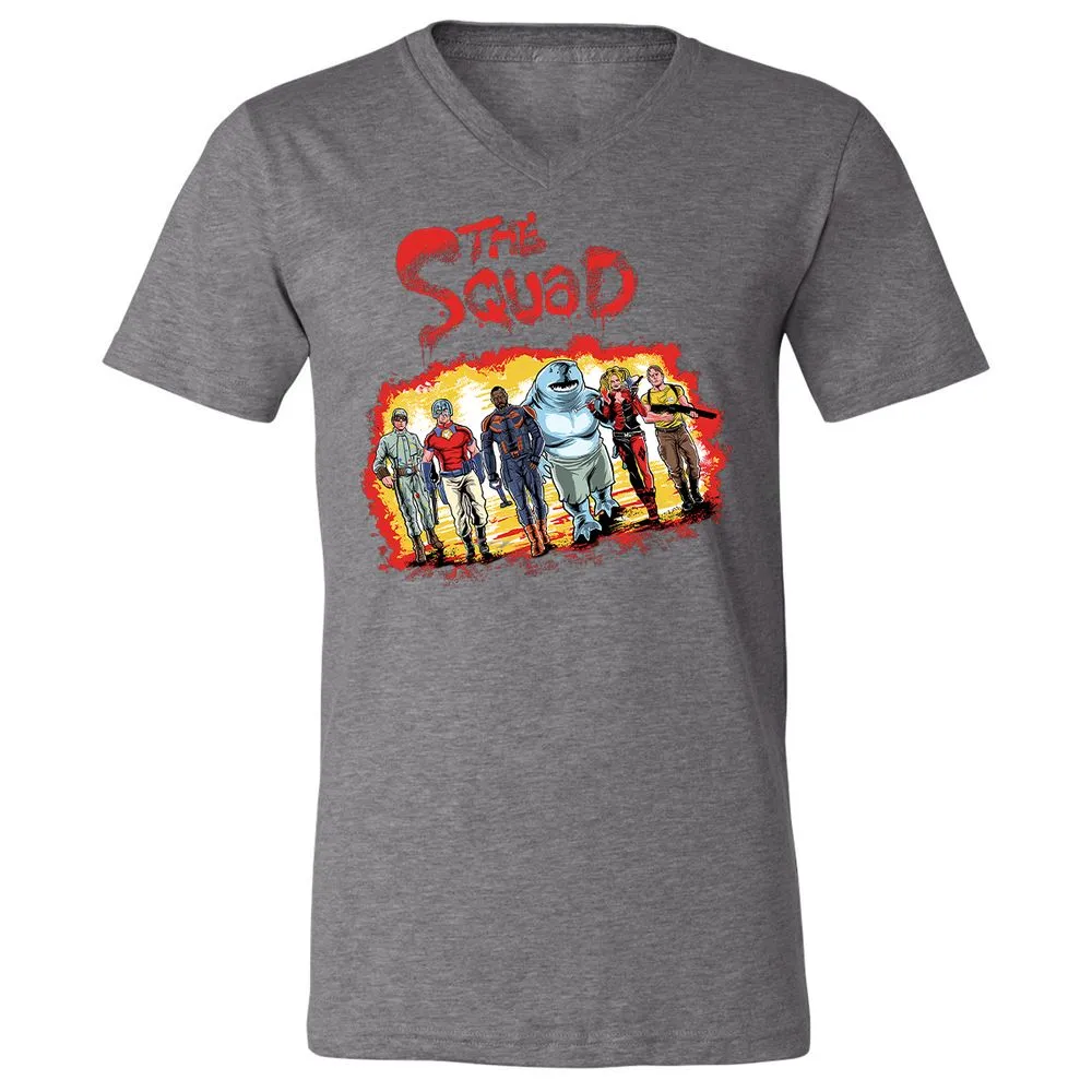 Unisex V-Neck T-Shirt - YGLSYGCN - Deep Heather - 13