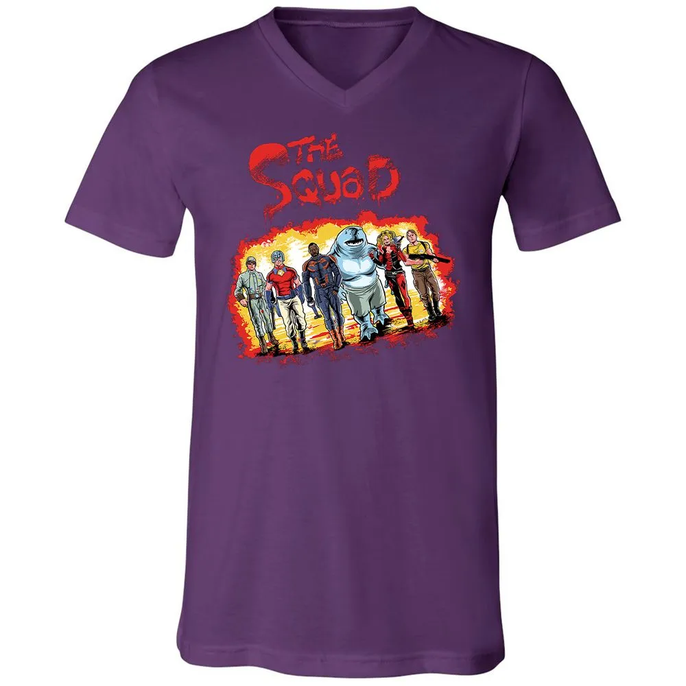Unisex V-Neck T-Shirt - YGLSYGCN - Team Purple - 9