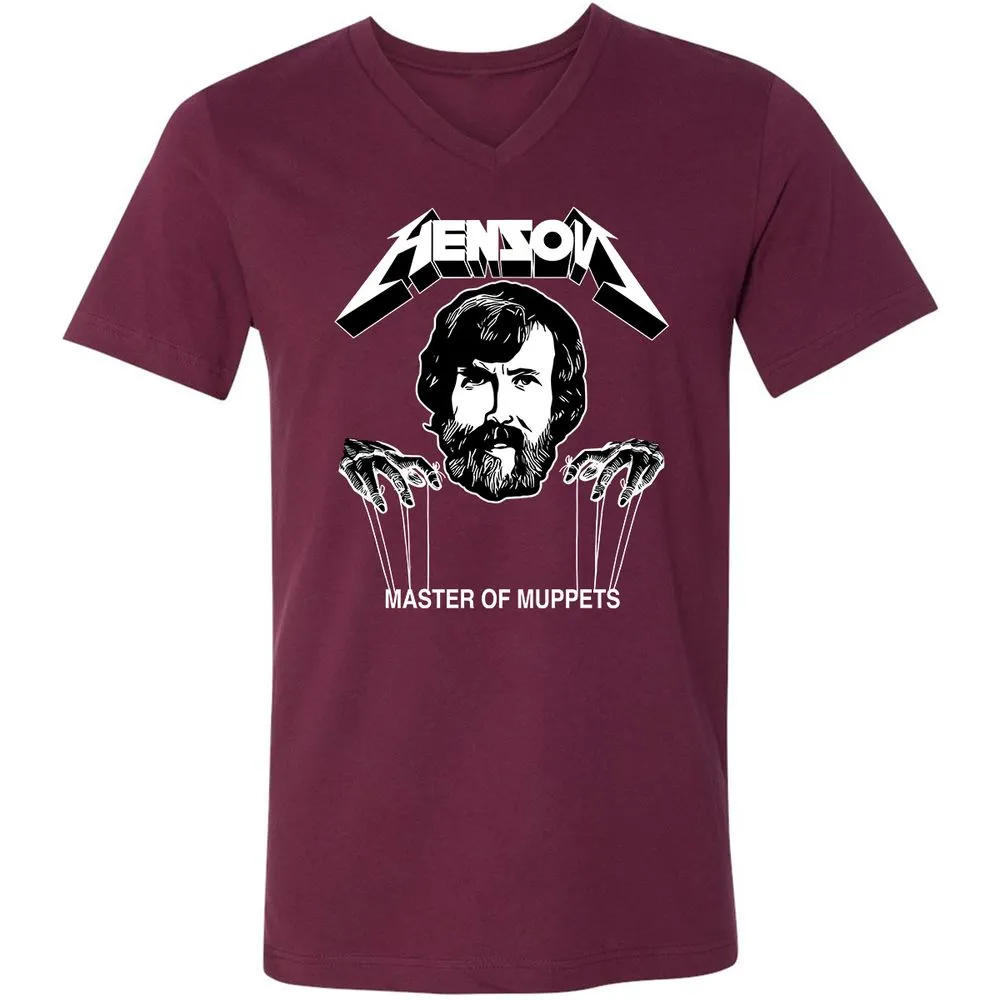 Unisex V-Neck T-Shirt - S5TXXMRJ - Maroon - 6