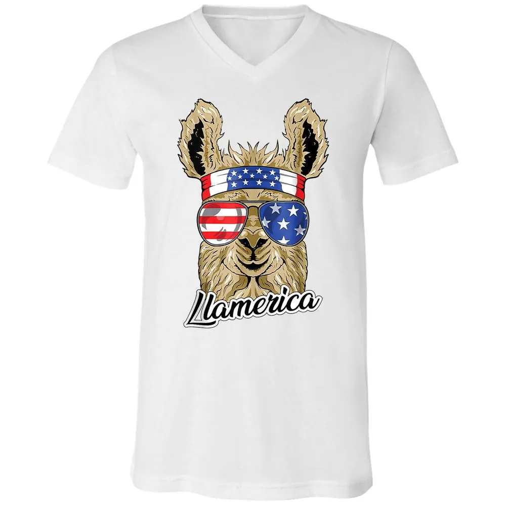Unisex V-Neck T-Shirt - ZY4XCZ3M - White - 5