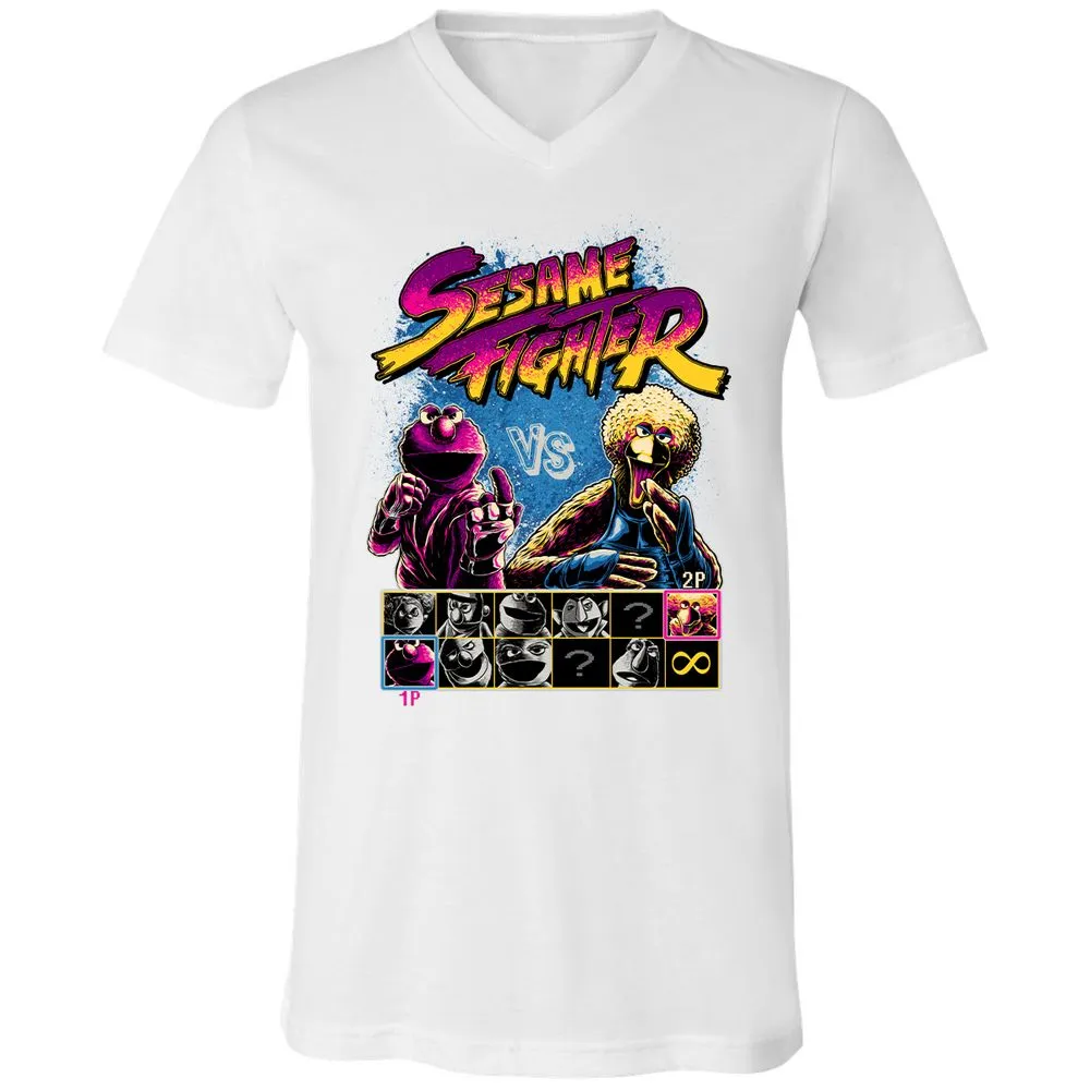 Unisex V-Neck T-Shirt - 5S7QX2KP - White - 5