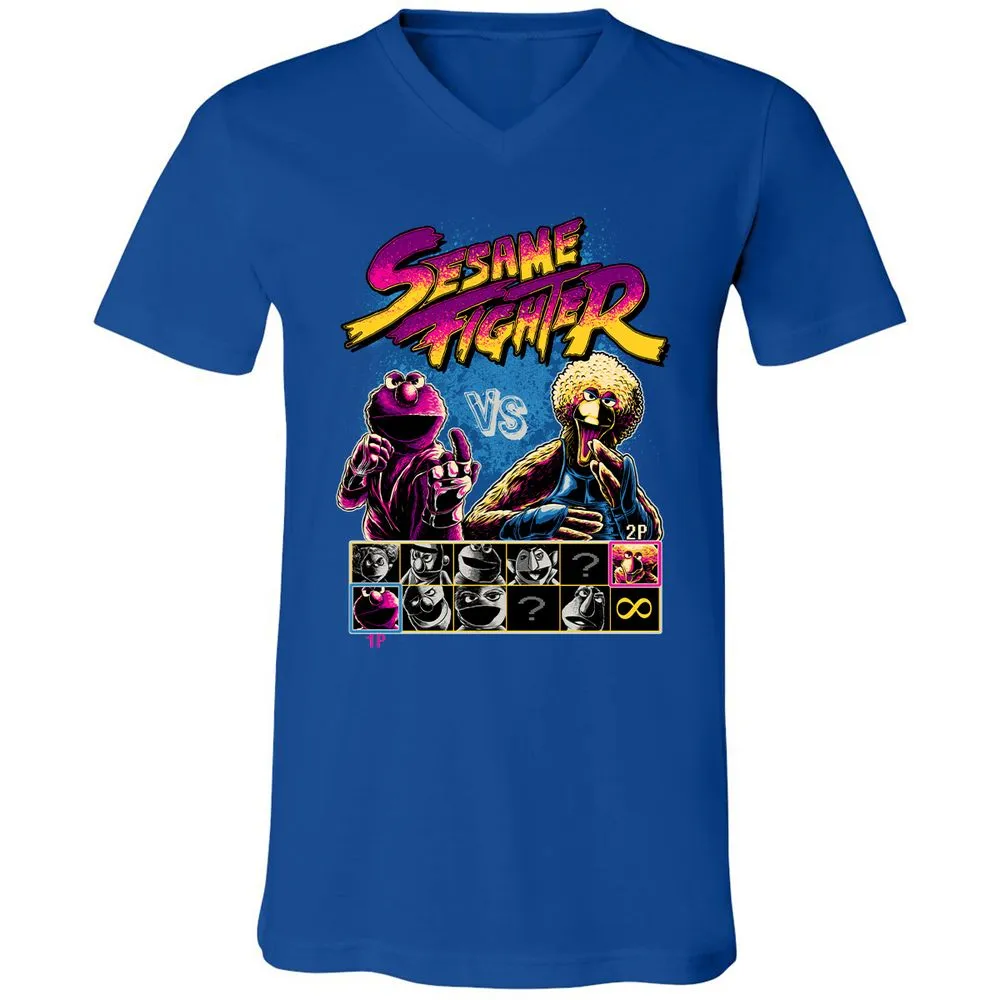 Unisex V-Neck T-Shirt - 5S7QX2KP - True Royal - 4