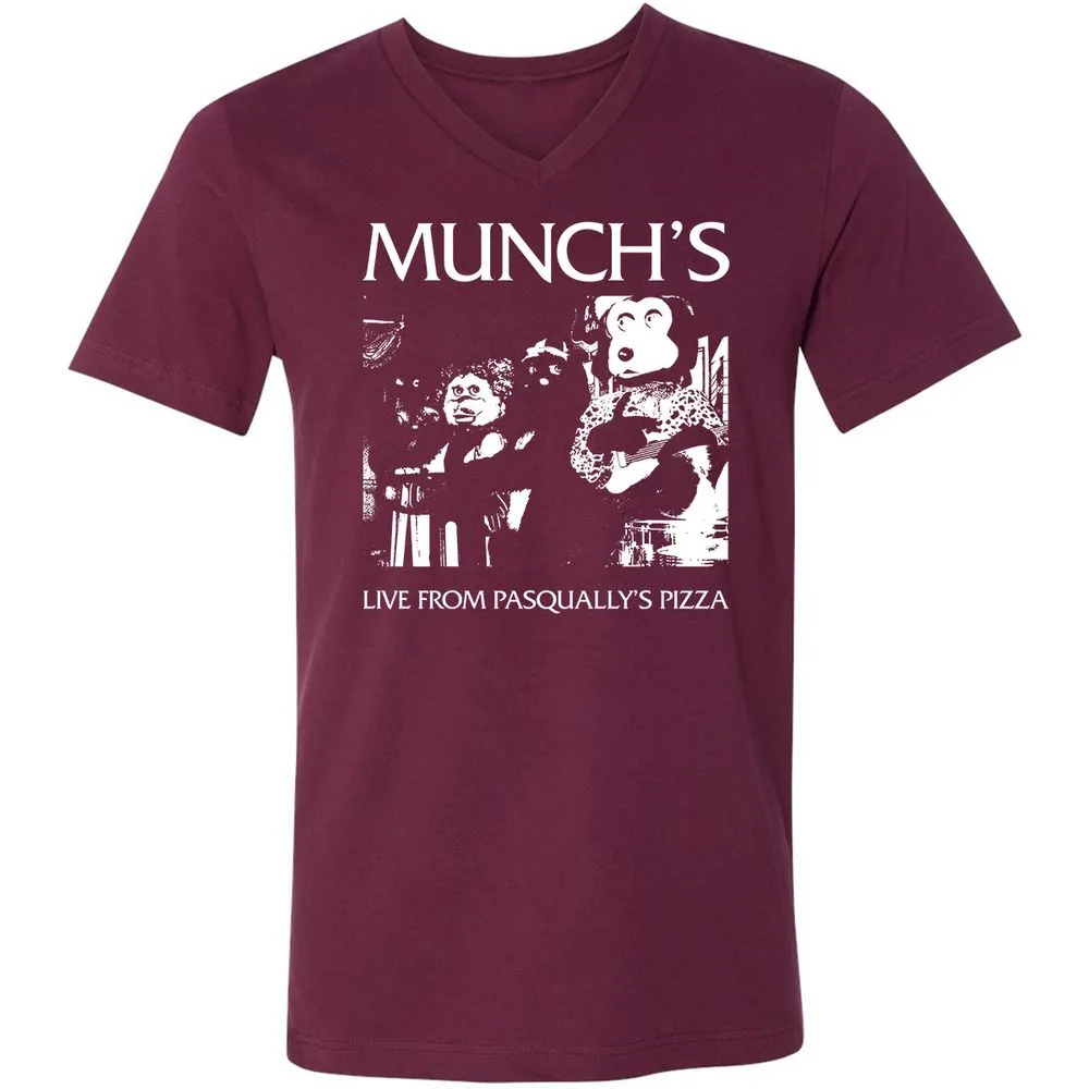 Unisex V-Neck T-Shirt - 77PBSNG3 - Maroon - 6
