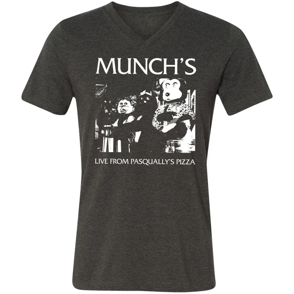 Unisex V-Neck T-Shirt - 77PBSNG3 - Dark Grey Heather - 8