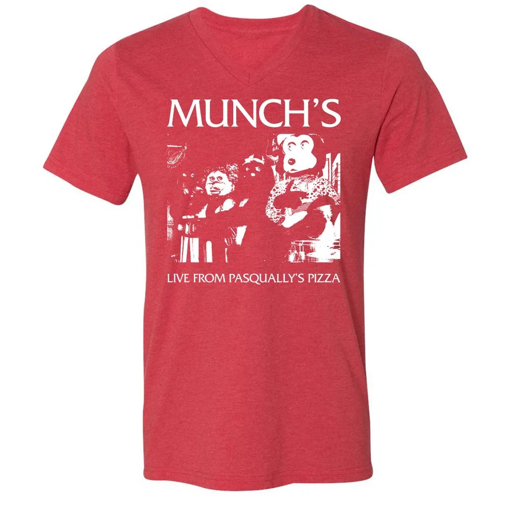 Unisex V-Neck T-Shirt - 77PBSNG3 - Heather Red - 16