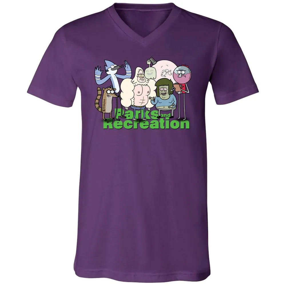 Unisex V-Neck T-Shirt - NX5JD1PC - Team Purple - 9