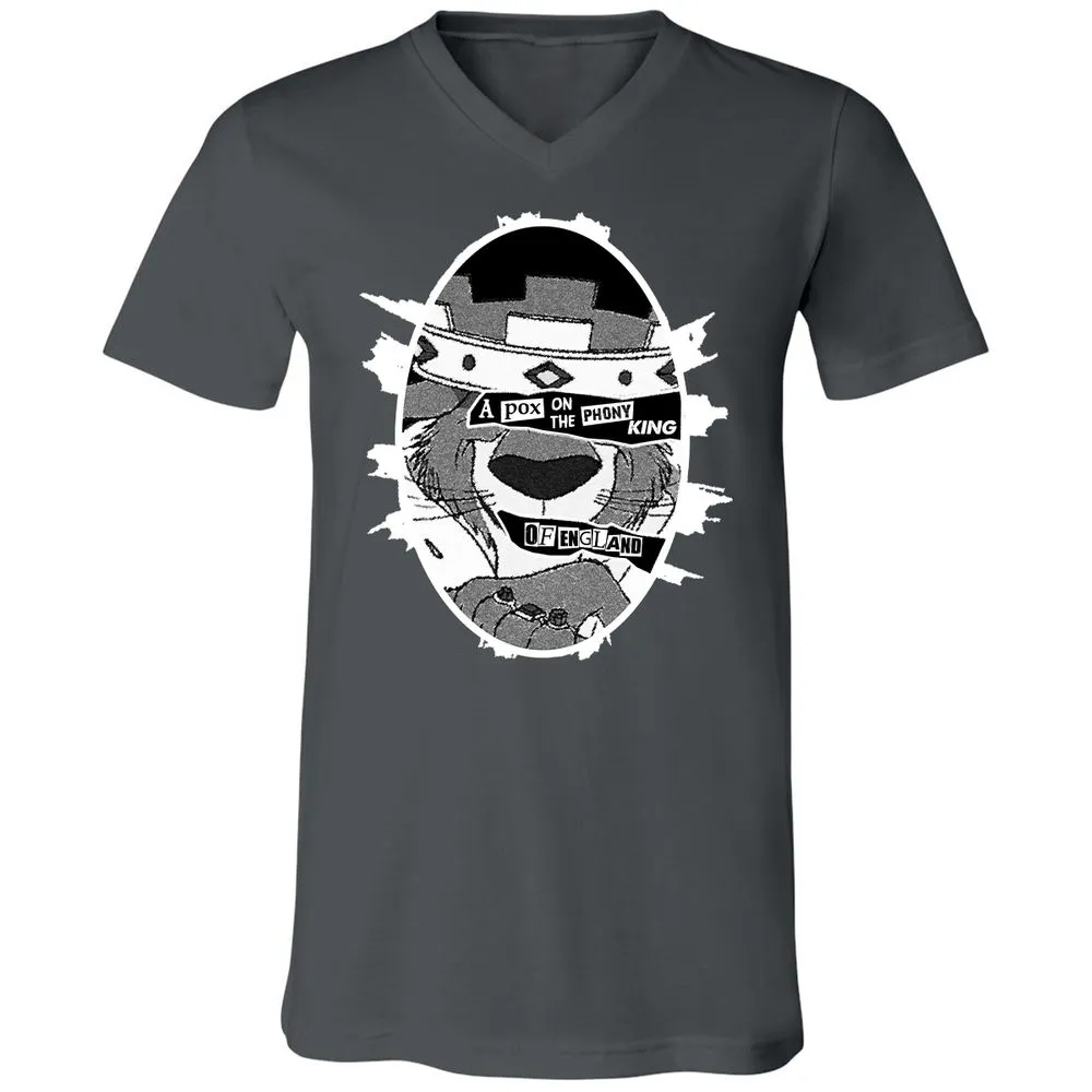Unisex V-Neck T-Shirt - E1WNWPVP - Asphalt - 12