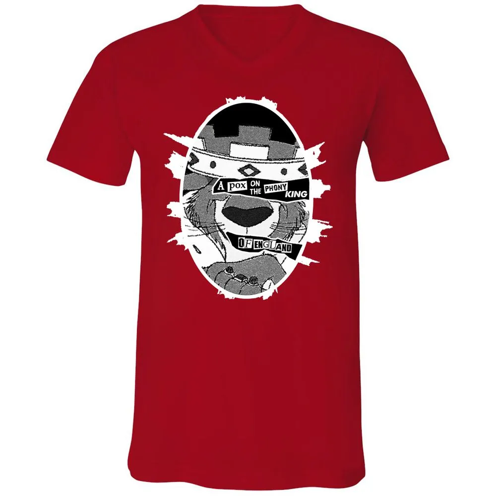 Unisex V-Neck T-Shirt - E1WNWPVP - Red - 3