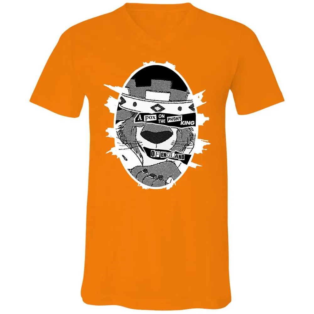 Unisex V-Neck T-Shirt - E1WNWPVP - Orange - 11