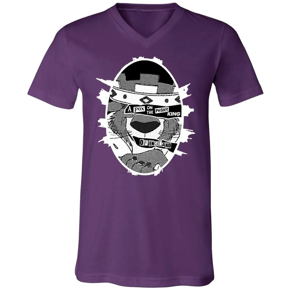 Unisex V-Neck T-Shirt - E1WNWPVP - Team Purple - 9