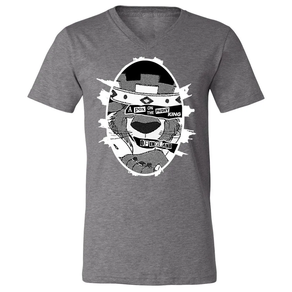 Unisex V-Neck T-Shirt - E1WNWPVP - Deep Heather - 13