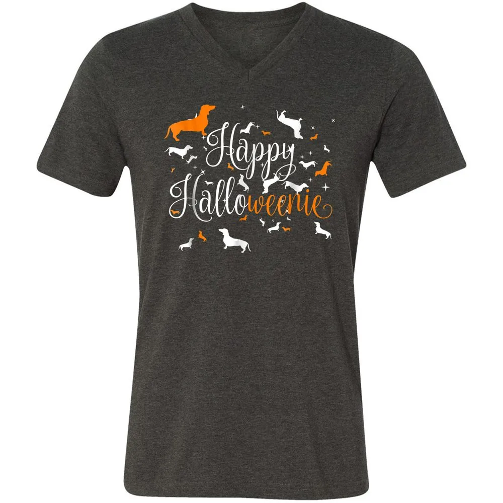 Unisex V-Neck T-Shirt - MQVGJM53 - Dark Grey Heather - 8