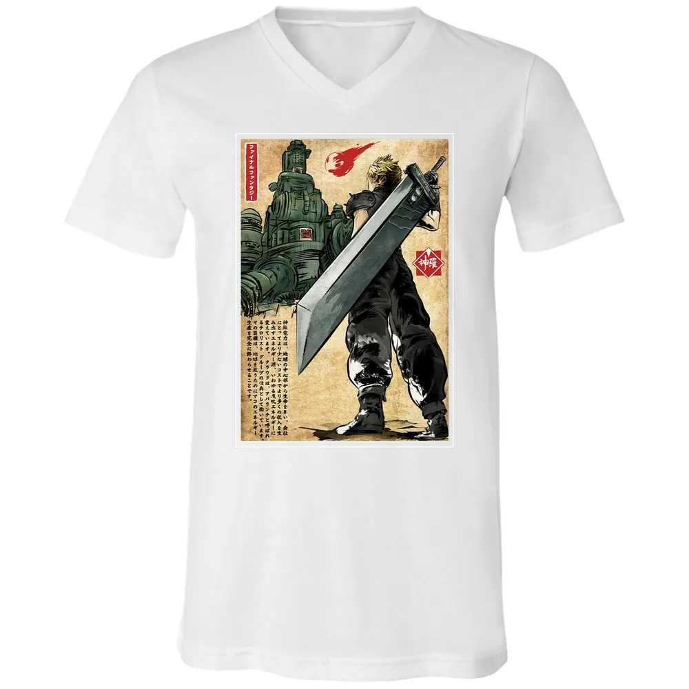 Unisex V-Neck T-Shirt - JKP136ZV - White - 5