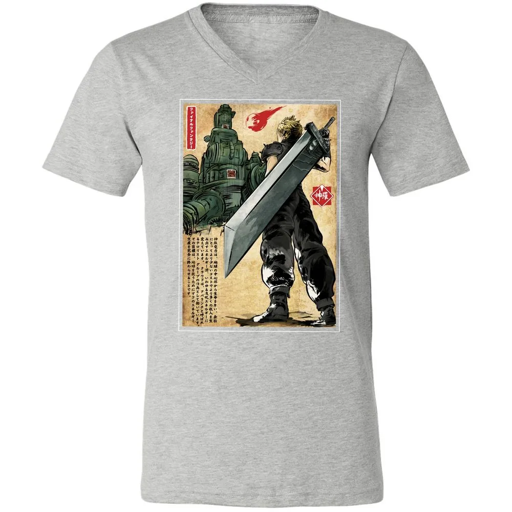 Unisex V-Neck T-Shirt - JKP136ZV - Athletic Heather - 7