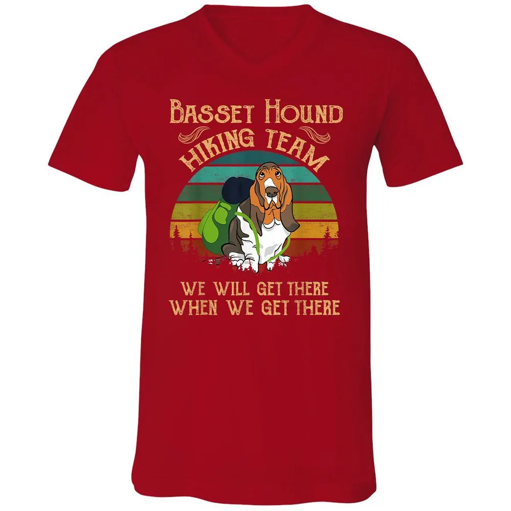 Unisex V-Neck T-Shirt - DB8AT6NY - Red - 3
