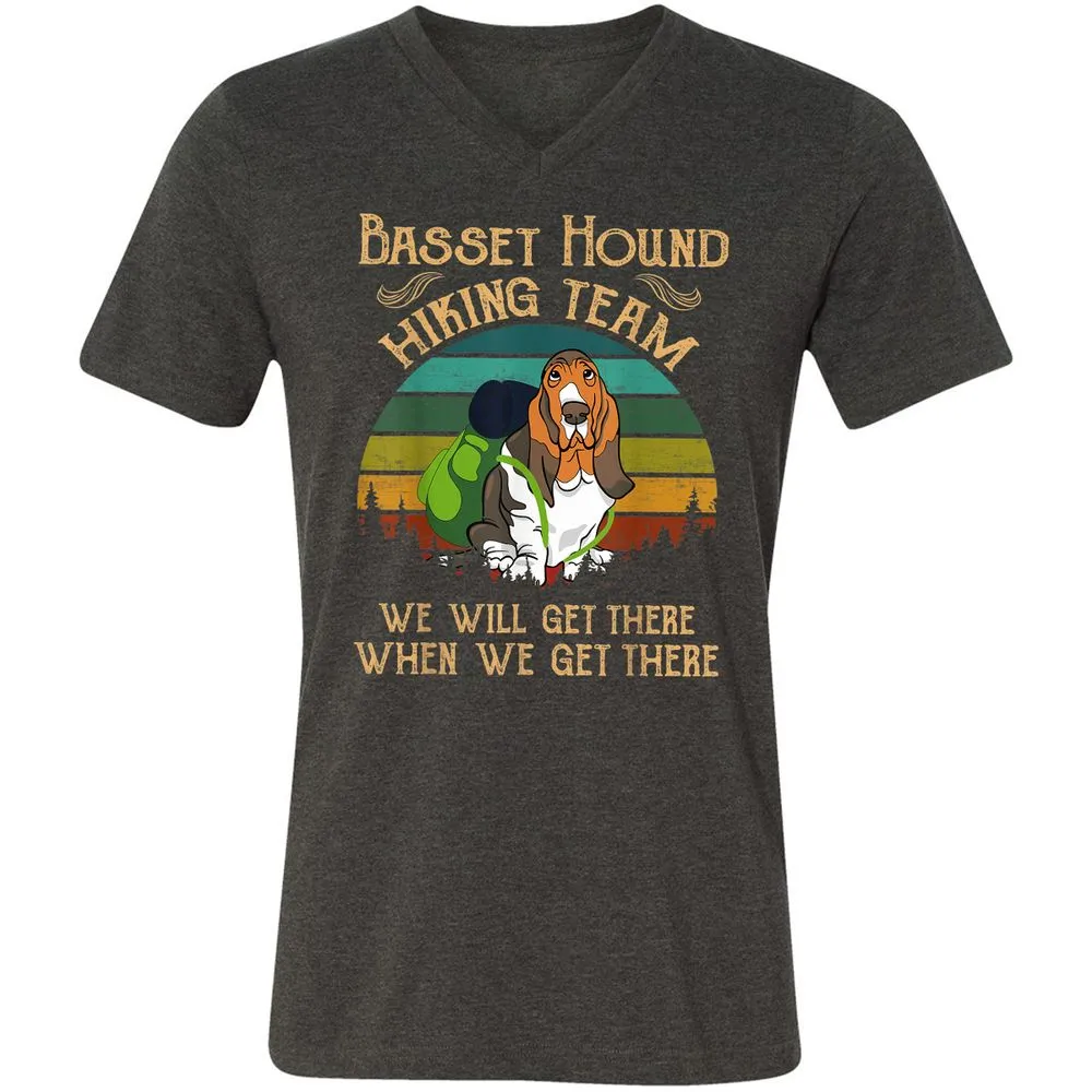 Unisex V-Neck T-Shirt - DB8AT6NY - Dark Grey Heather - 8
