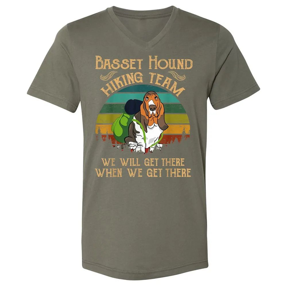Unisex V-Neck T-Shirt - DB8AT6NY - Military Green - 10