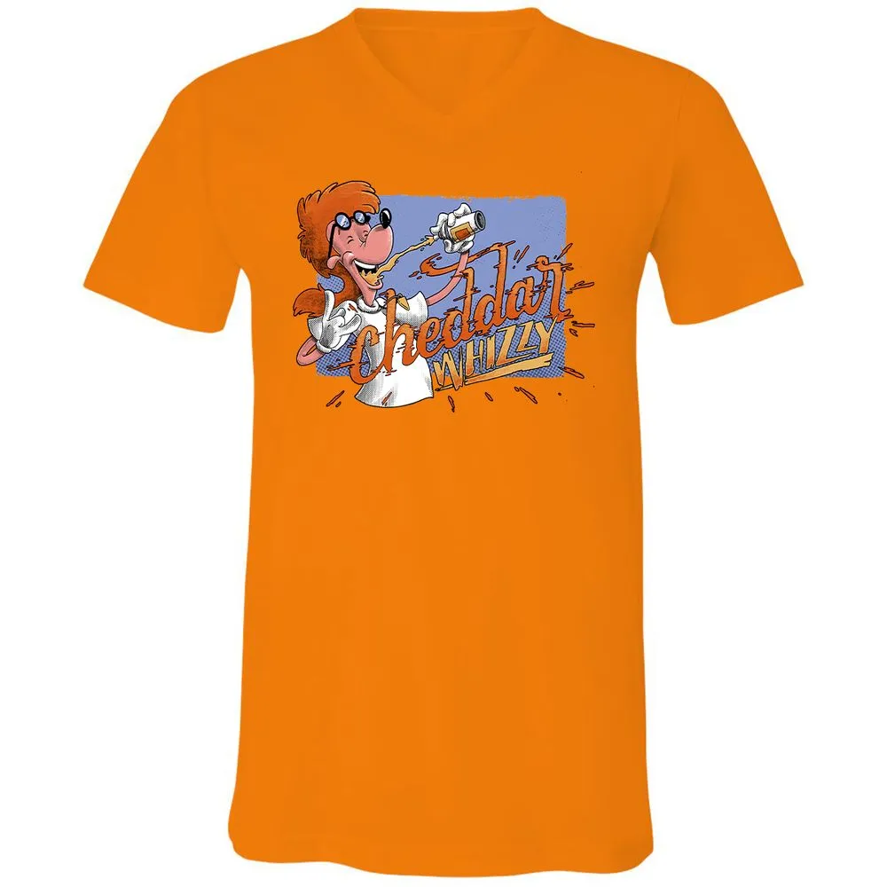 Unisex V-Neck T-Shirt - GL11TAGJ - Orange - 11