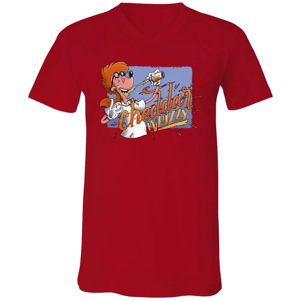 Unisex V-Neck T-Shirt - GL11TAGJ - Red - 3