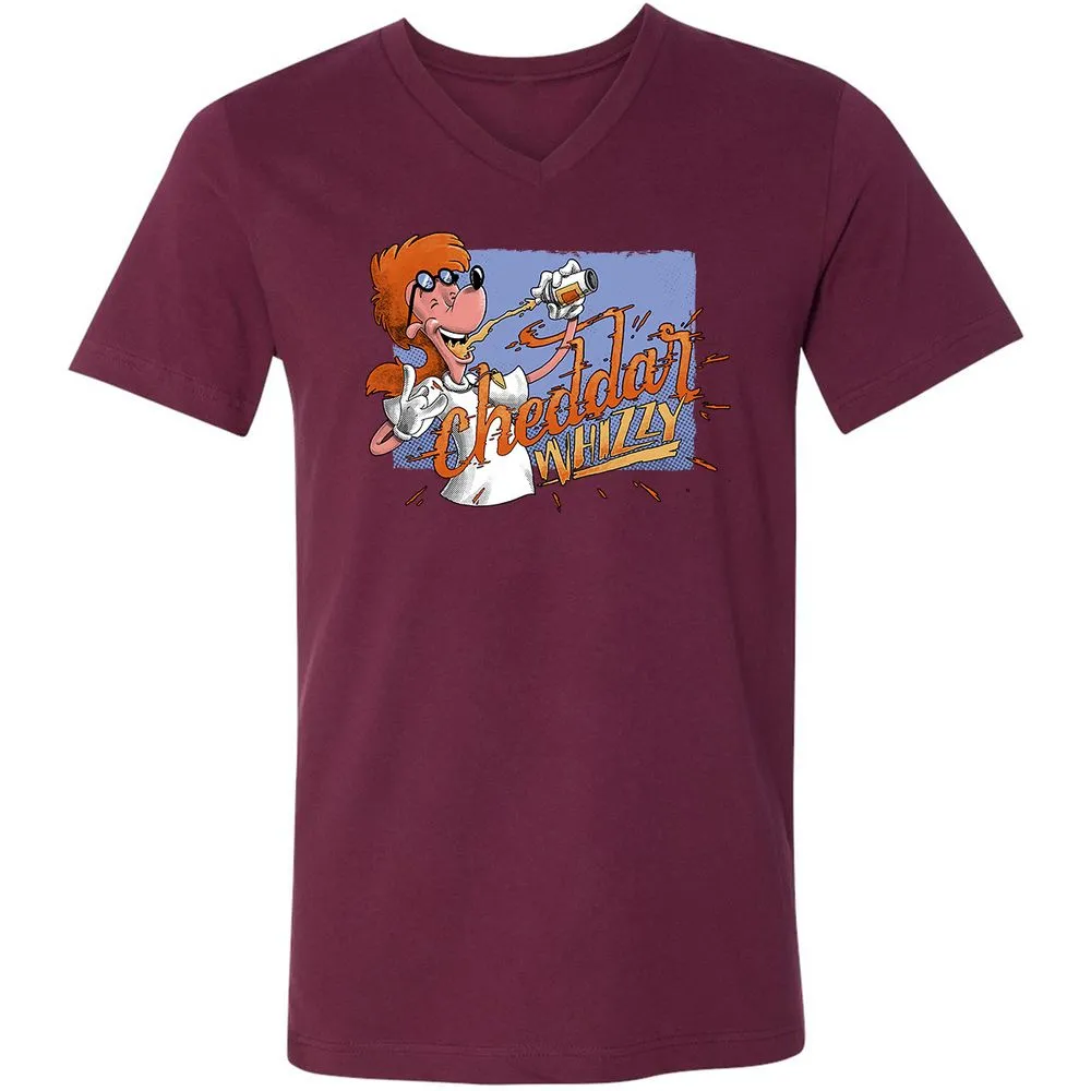 Unisex V-Neck T-Shirt - GL11TAGJ - Maroon - 6