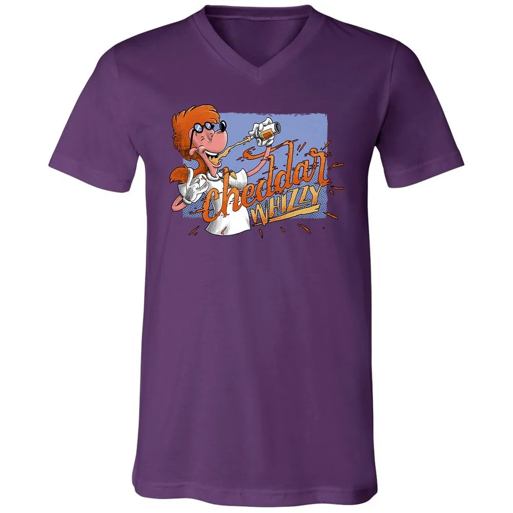 Unisex V-Neck T-Shirt - GL11TAGJ - Team Purple - 9