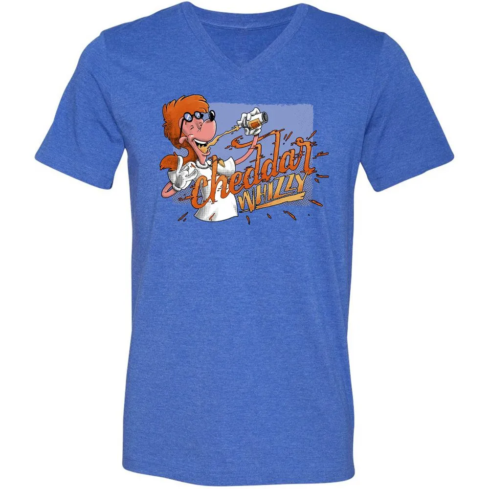 Unisex V-Neck T-Shirt - GL11TAGJ - Heather True Royal - 14