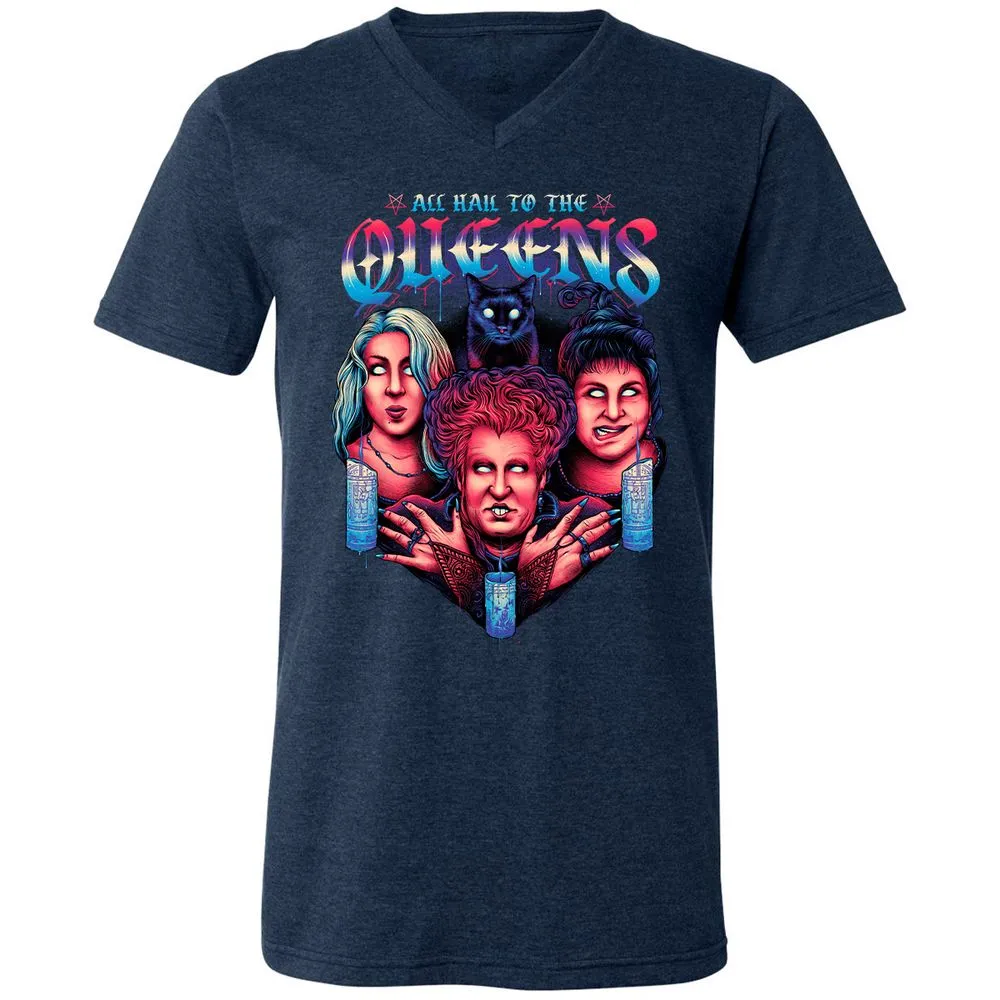 Unisex V-Neck T-Shirt - J1175HYR - Heather Navy - 15