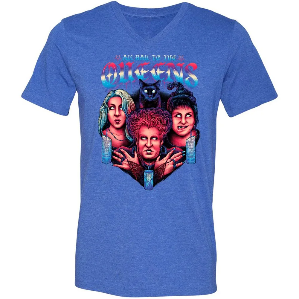 Unisex V-Neck T-Shirt - J1175HYR - Heather True Royal - 14
