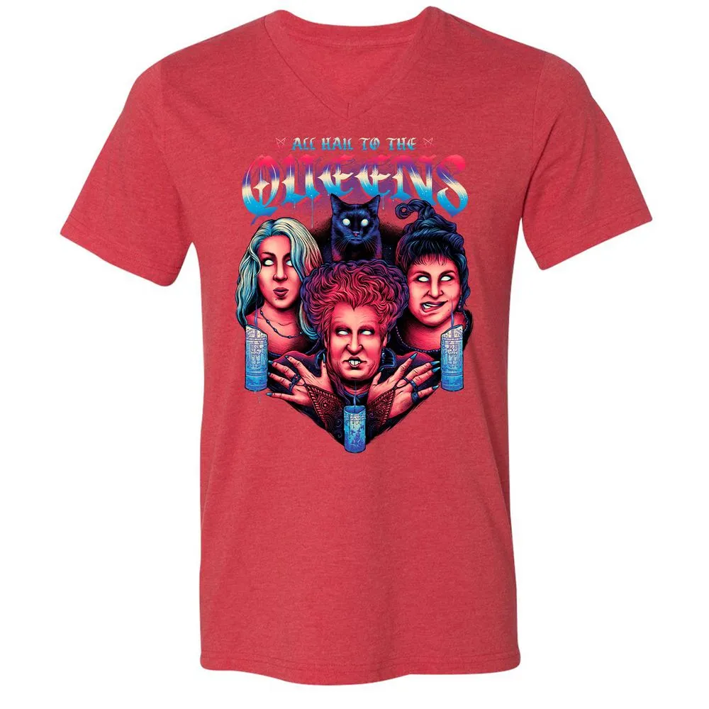 Unisex V-Neck T-Shirt - J1175HYR - Heather Red - 16