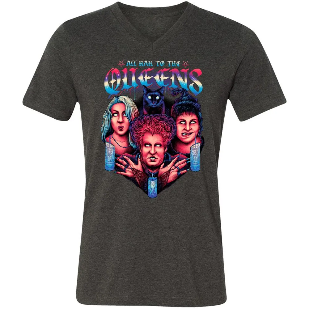 Unisex V-Neck T-Shirt - J1175HYR - Dark Grey Heather - 8