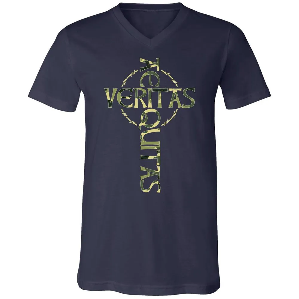 Unisex V-Neck T-Shirt - 9QBZ5HFV - Navy - 2