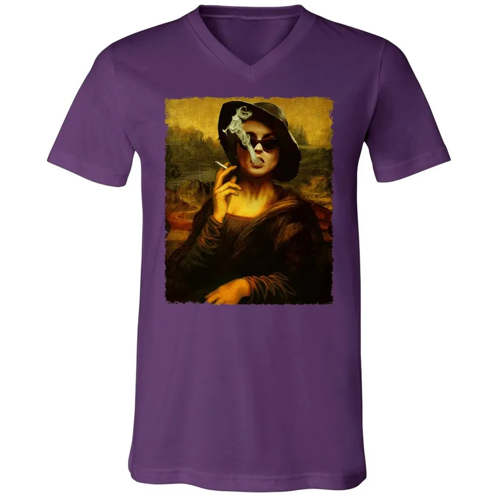 Unisex V-Neck T-Shirt - RMKVT35Q - Team Purple - 9