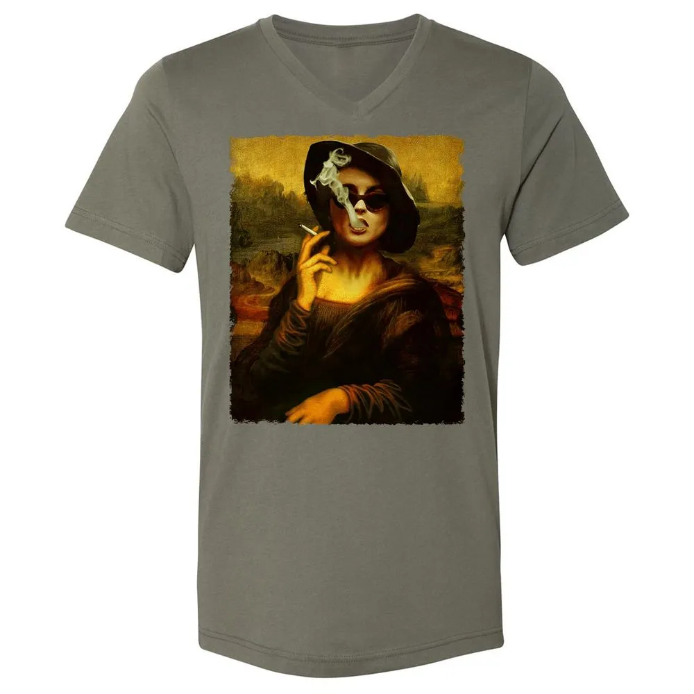 Unisex V-Neck T-Shirt - RMKVT35Q - Military Green - 10