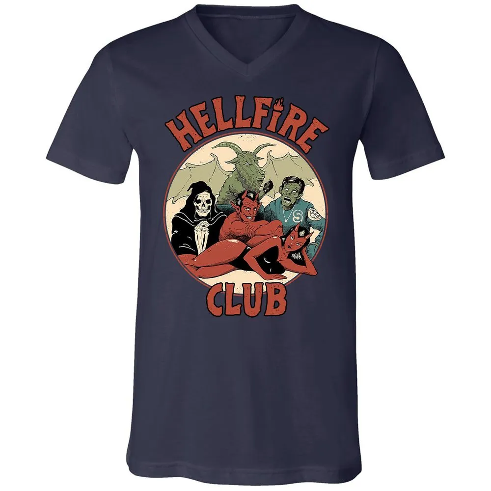 Unisex V-Neck T-Shirt - WQ2ADANK - Navy - 2
