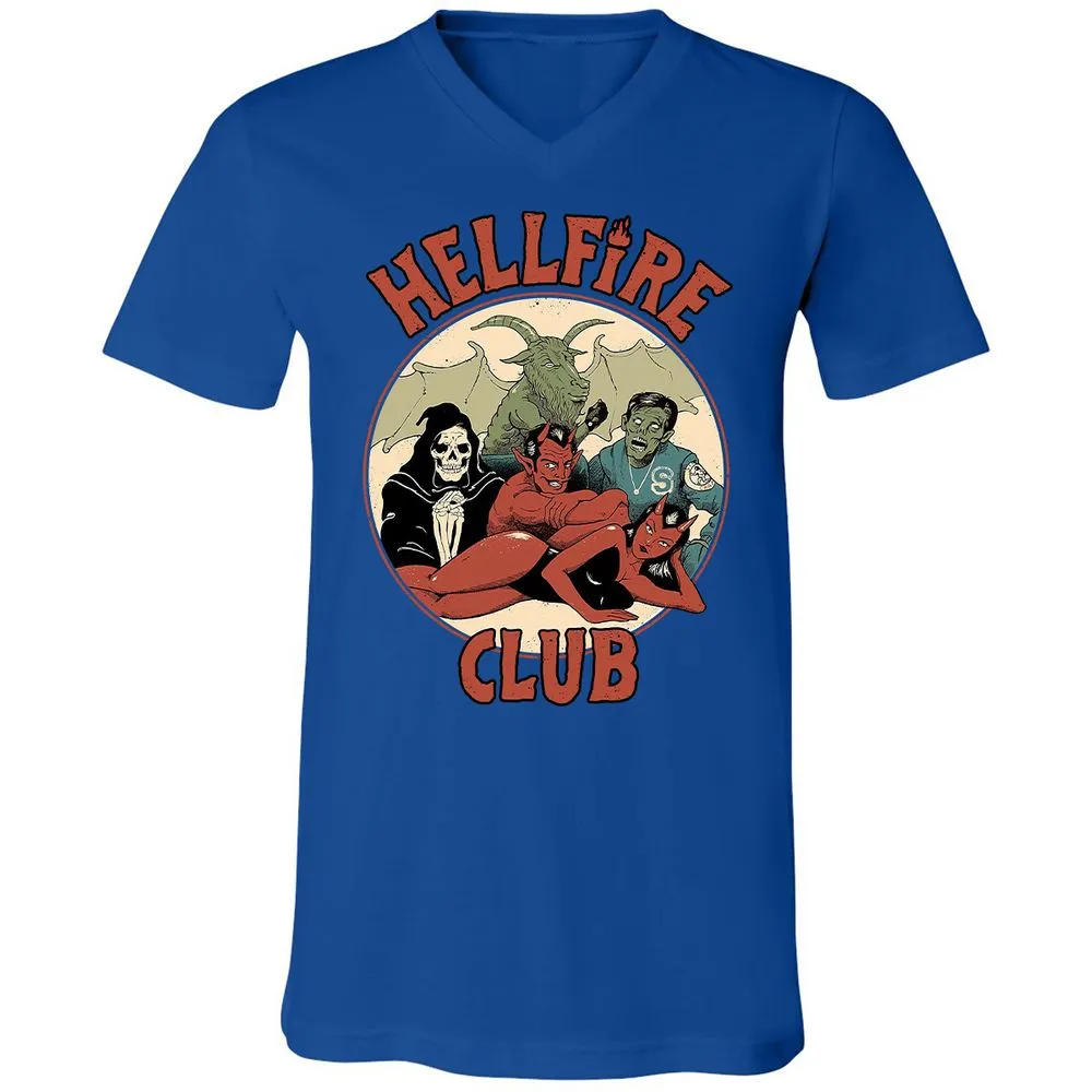 Unisex V-Neck T-Shirt - WQ2ADANK - True Royal - 4