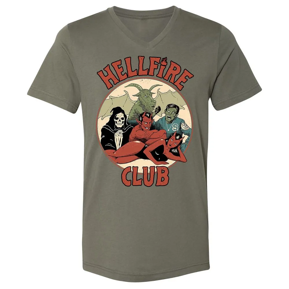 Unisex V-Neck T-Shirt - WQ2ADANK - Military Green - 10
