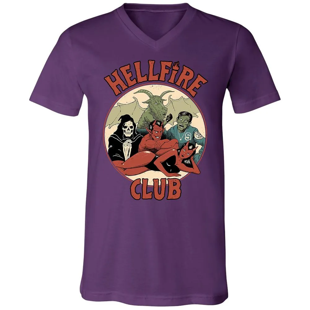 Unisex V-Neck T-Shirt - WQ2ADANK - Team Purple - 9