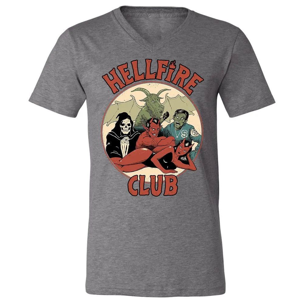 Unisex V-Neck T-Shirt - WQ2ADANK - Deep Heather - 13