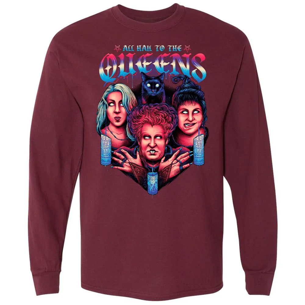Long Sleeve T-Shirt - 8E3A5TJE - Maroon - 11