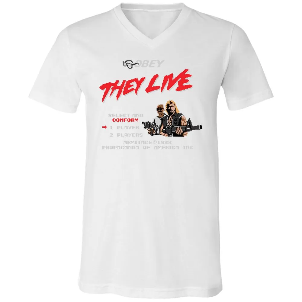 Unisex V-Neck T-Shirt - PZPZ2CQV - White - 5