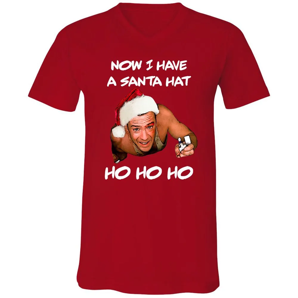 Unisex V-Neck T-Shirt - 2V6QZD4C - Red - 3