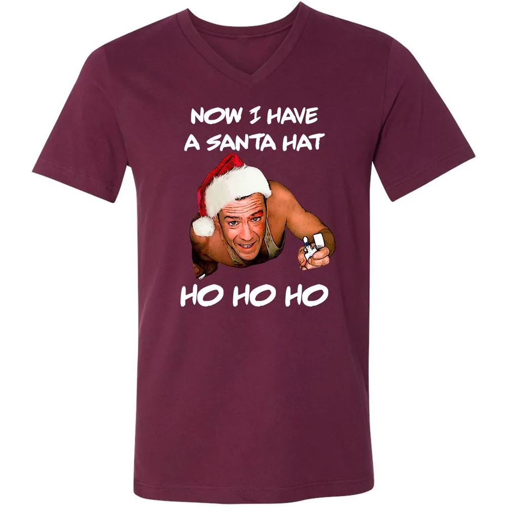 Unisex V-Neck T-Shirt - 2V6QZD4C - Maroon - 6