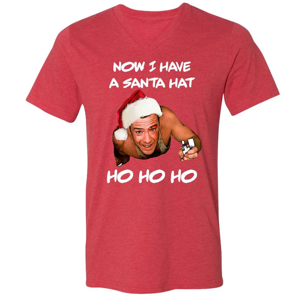 Unisex V-Neck T-Shirt - 2V6QZD4C - Heather Red - 16