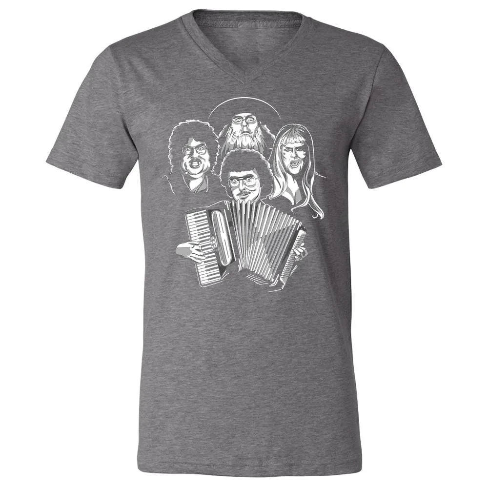 Unisex V-Neck T-Shirt - 38D1T2CC - Deep Heather - 13
