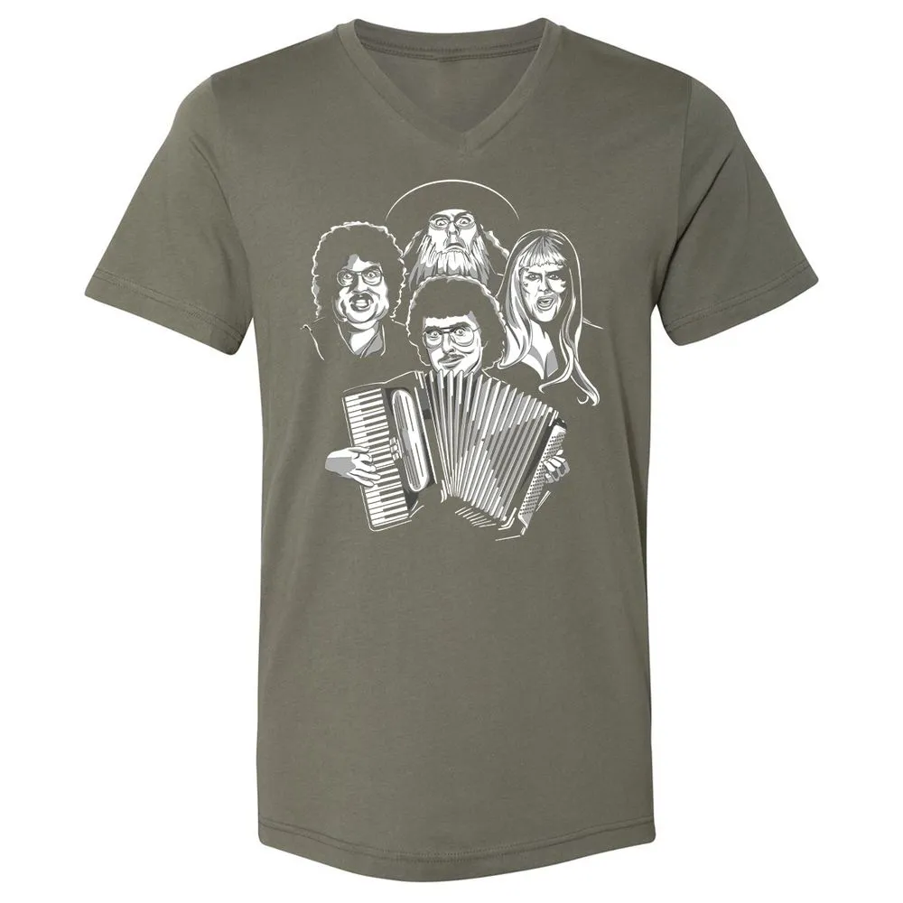 Unisex V-Neck T-Shirt - 38D1T2CC - Military Green - 10